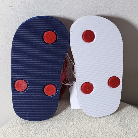 Old Navy American flag sandals size 12- 18 months New With Tags - Picture 5 of 6